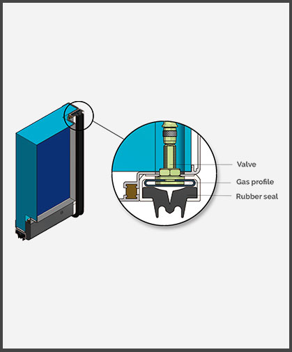 CA Hinged Door - 3D View